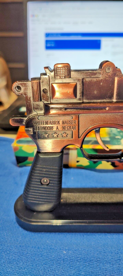Large Mauser Gun Shape Jet Torch Lighter With Display Stand - Lighter Deals USA