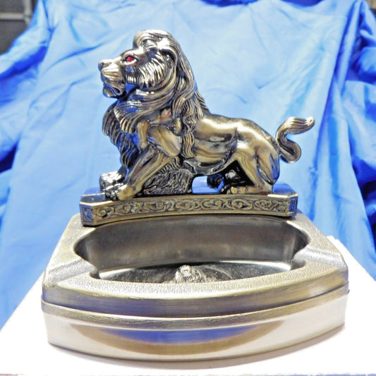 Large Novelty Lion Shape Ashtray With Refillable Lighter USA Stocked A - Lighter Deals USA