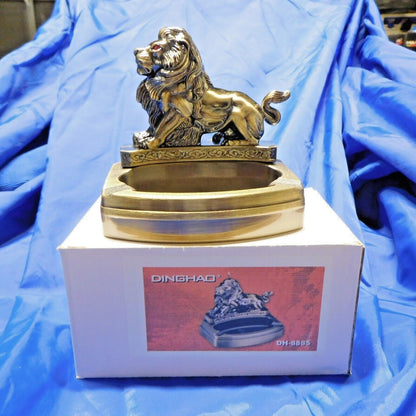 Large Novelty Lion Shape Ashtray With Refillable Lighter USA Stocked A - Lighter Deals USA