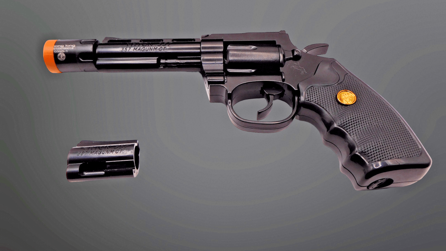 Magnum 38 Special Gun Shape Lighter Combo With A Medium Gun Shape Jet Torch Lighter - Lighter Deals USA