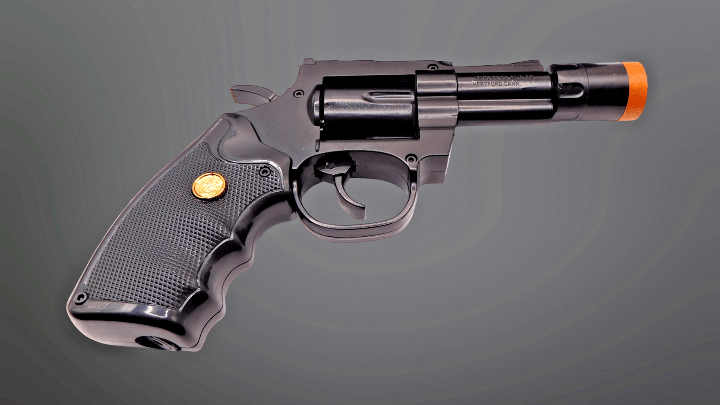 Magnum 38 Special Gun Shape Lighter Combo With A Medium Gun Shape Jet Torch Lighter - Lighter Deals USA