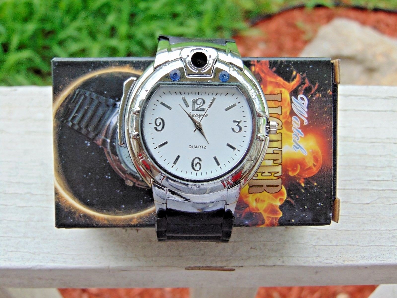 Mens and Ladies Wrist Watch With Built In Butane Lighter USA Stocked - Lighter Deals USA