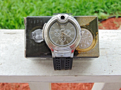 Mens and Ladies Wrist Watch With Built In Butane Lighter USA Stocked - Lighter Deals USA