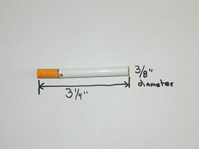 Metal Cigarette Shaped Refillable Butane Gas Flame Cigar Lighter USA S - Lighter Deals USA