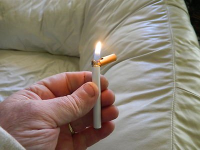 Metal Cigarette Shaped Refillable Butane Gas Flame Cigar Lighter USA S - Lighter Deals USA