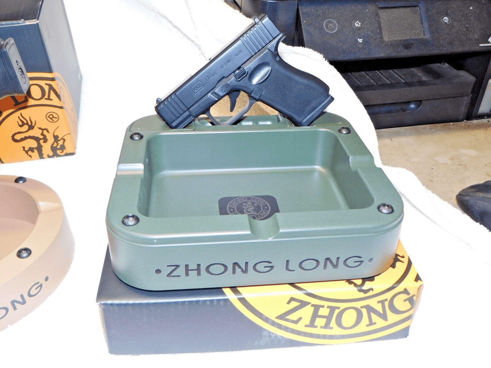 Military Model 17 Gen 5 Pistol Gun Shape Jet Torch Lighter Ashtay Comb - Lighter Deals USA