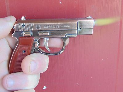 Model 75 Gun Shaped Jet Torch Lighter With White LED Light USA Stocked - Lighter Deals USA