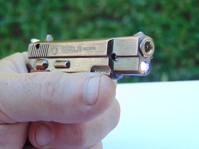 Model 75 Gun Shaped Jet Torch Lighter With White LED Light USA Stocked - Lighter Deals USA