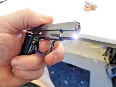 Model 75 Gun Shaped Jet Torch Lighter With White LED Light USA Stocked - Lighter Deals USA