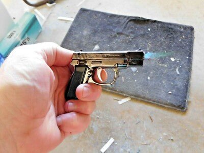 Model 75 Gun Shaped Jet Torch Lighter With White LED Light USA Stocked - Lighter Deals USA