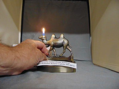 Novelty Camel Shape Ashtray With Refillable Lighter USA Stocked And Sh - Lighter Deals USA