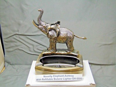 Novelty Elephant Shape Ashtray With Refillable Lighter USA Stocked And - Lighter Deals USA