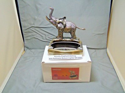 Novelty Elephant Shape Ashtray With Refillable Lighter USA Stocked And - Lighter Deals USA