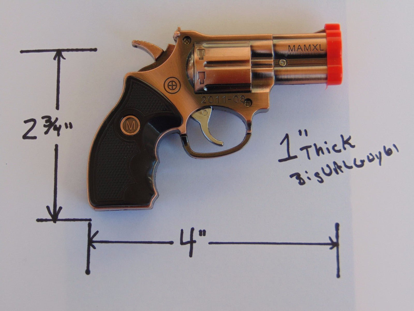 Novelty Gun Shape Jet Torch Lighter With Red Laser Beam USA Stocked An - Lighter Deals USA