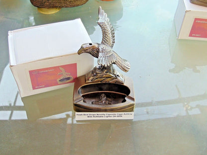 Novelty Hawk Bird Shape Ashtray With Refillable Lighter USA Stocked An - Lighter Deals USA