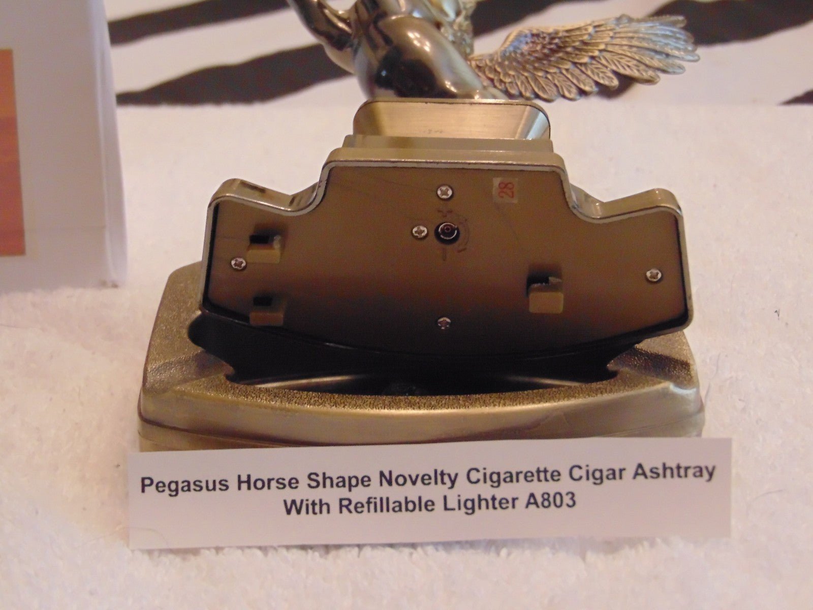 Novelty Pegasus Horse Ashtray With Refillable Lighter USA Stocked And Shipped - Lighter Deals USA