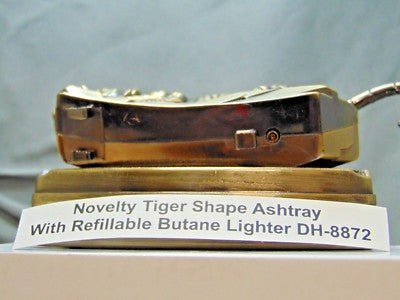 Novelty Tiger Shape Ashtray With Refillable Lighter USA Stocked And Sh - Lighter Deals USA