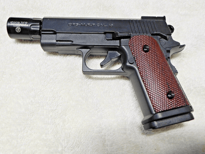 OPS M.R.P. 45 Cal Luxury Pistol Gun Shape Jet Torch Lighter w/Case & Attachments - Lighter Deals USA
