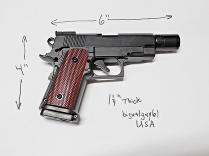 OPS M.R.P. 45 Cal Luxury Pistol Gun Shape Jet Torch Lighter w/Case & Attachments - Lighter Deals USA