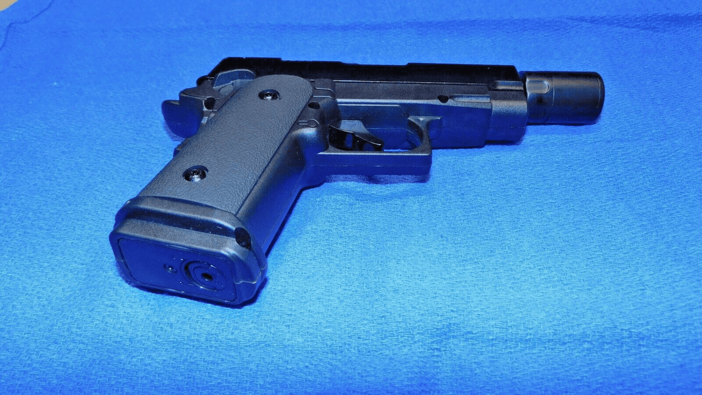 OPS - M.R.P. Cal .45 Gun Pistol Shape Slide Action Jet Torch Lighter USA - Lighter Deals USA