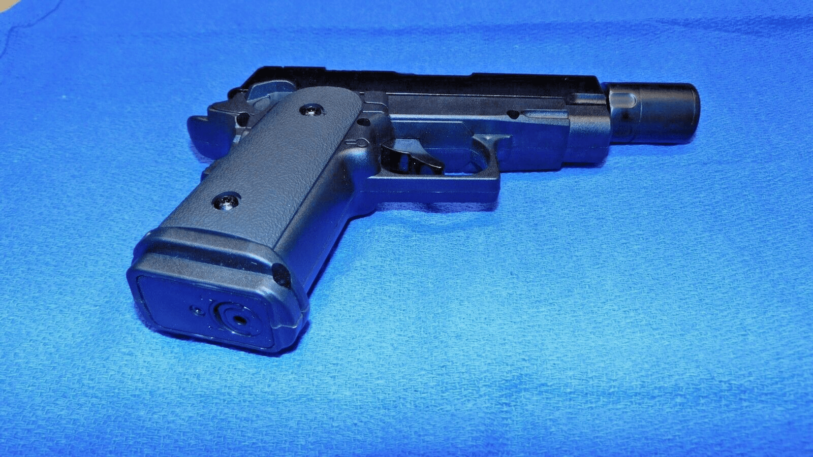 OPS - M.R.P. Cal .45 Gun Pistol Shape Slide Action Jet Torch Lighter USA - Lighter Deals USA