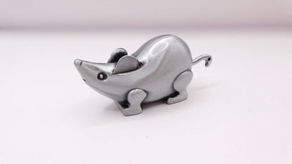 Pewter Metal Mouse Shape Butane Lighter USA Stocked and Shipped - Lighter Deals USA