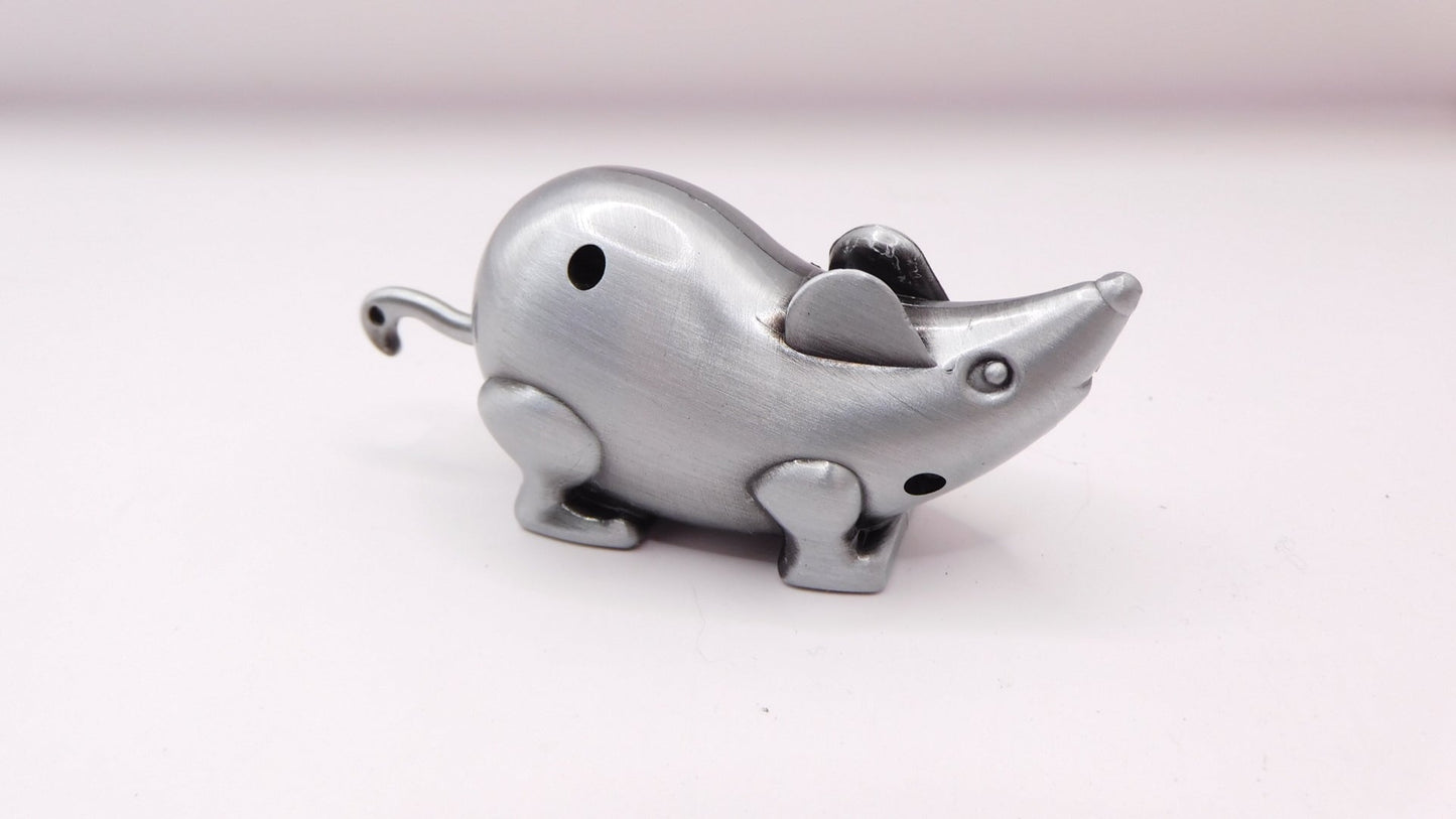 Pewter Metal Mouse Shape Butane Lighter USA Stocked and Shipped - Lighter Deals USA
