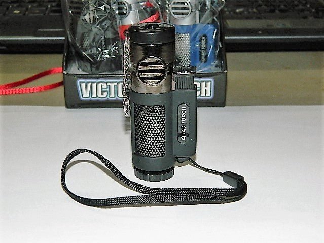 Quad Jet Torch Lighter 4 Burners For Plumbing Includes Wii Wrist Strap - Lighter Deals USA