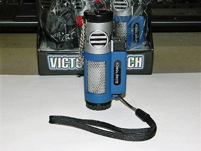 Quad Jet Torch Lighter 4 Burners For Plumbing Includes Wii Wrist Strap - Lighter Deals USA