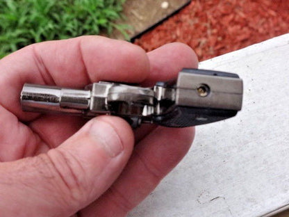 Revolver Pistol Gun Shape Jet Torch Lighter Small Pocket Size USA Stoc - Lighter Deals USA