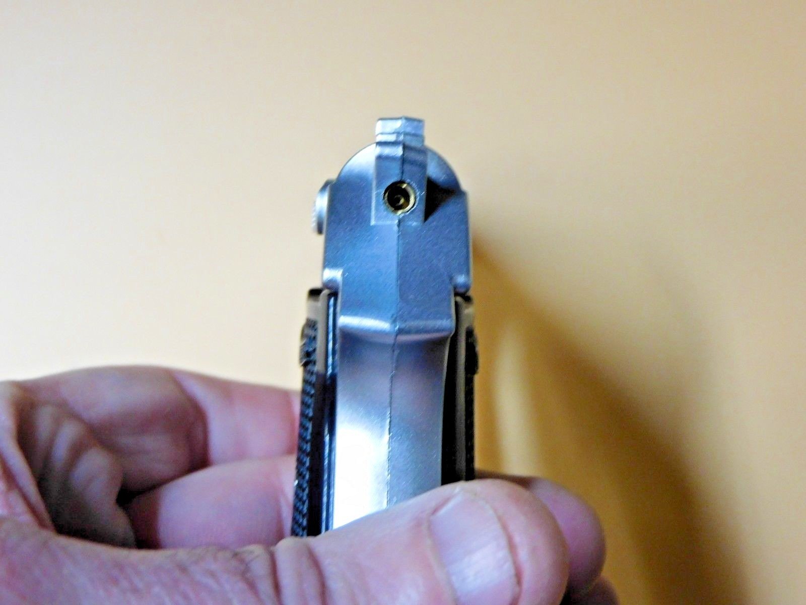 Silver Special Walther PPK Gun Shape Jet Torch Lighter With Spring Knife - Lighter Deals USA