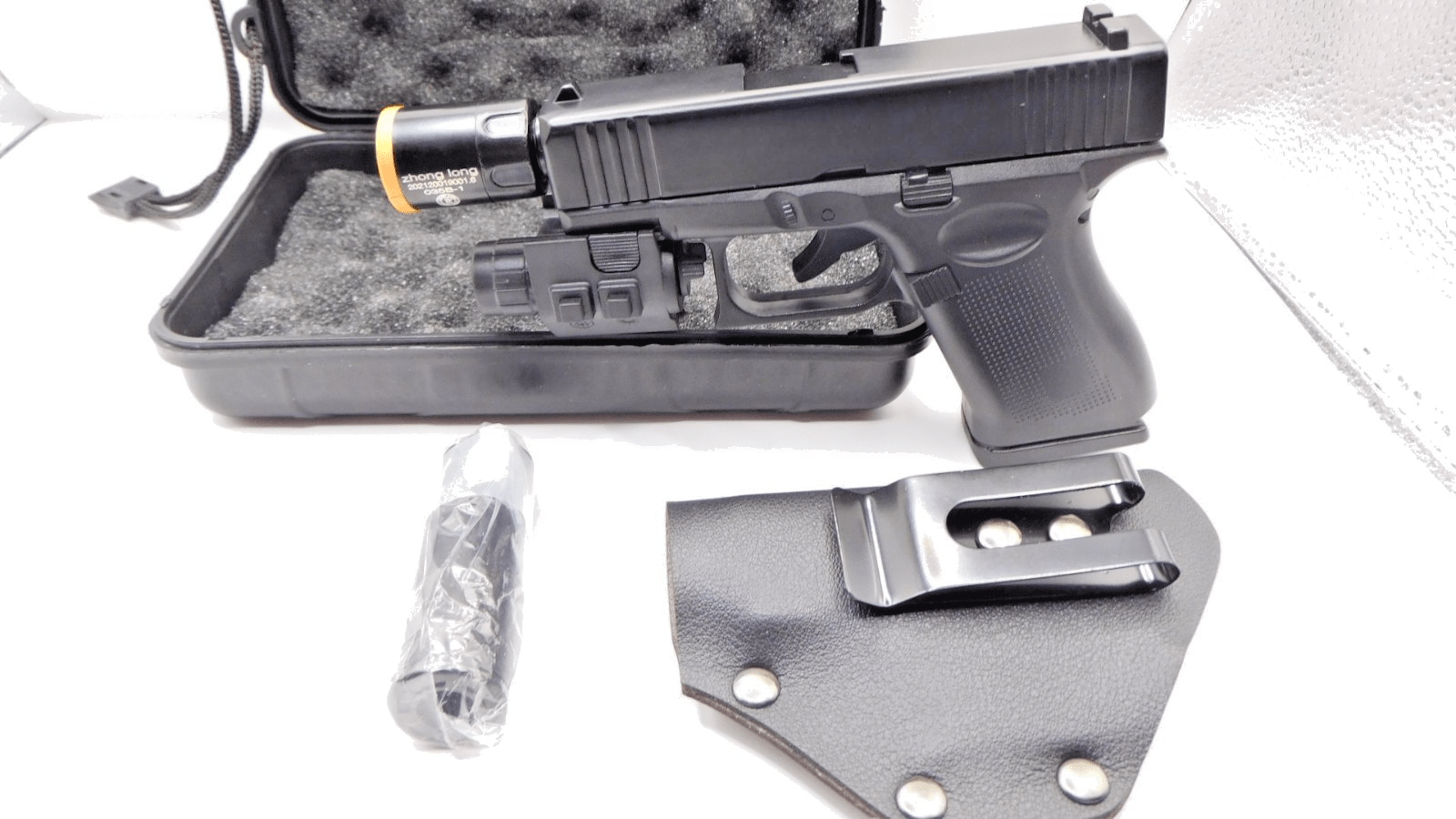 Sportsman 9mm Gun Shape Jet Torch Lighter Includes Case - Lighter Deals USA