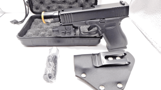 Sportsman 9mm Gun Shape Jet Torch Lighter Includes Case - Lighter Deals USA