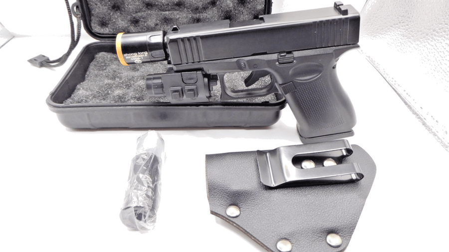 Sportsman 9mm Gun Shape Jet Torch Lighter Includes Case - Lighter Deals USA