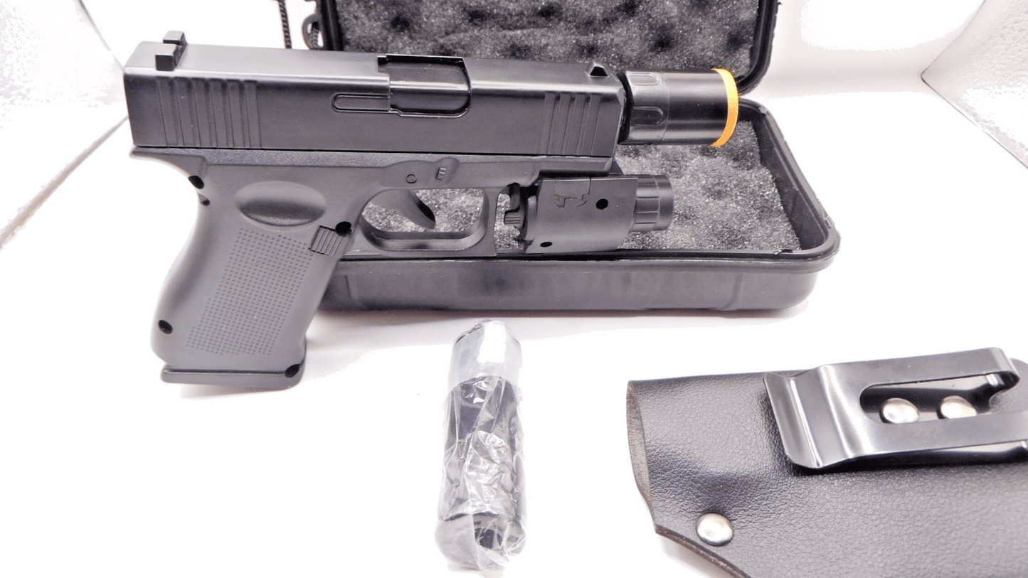 Sportsman 9mm Gun Shape Jet Torch Lighter Includes Case - Lighter Deals USA