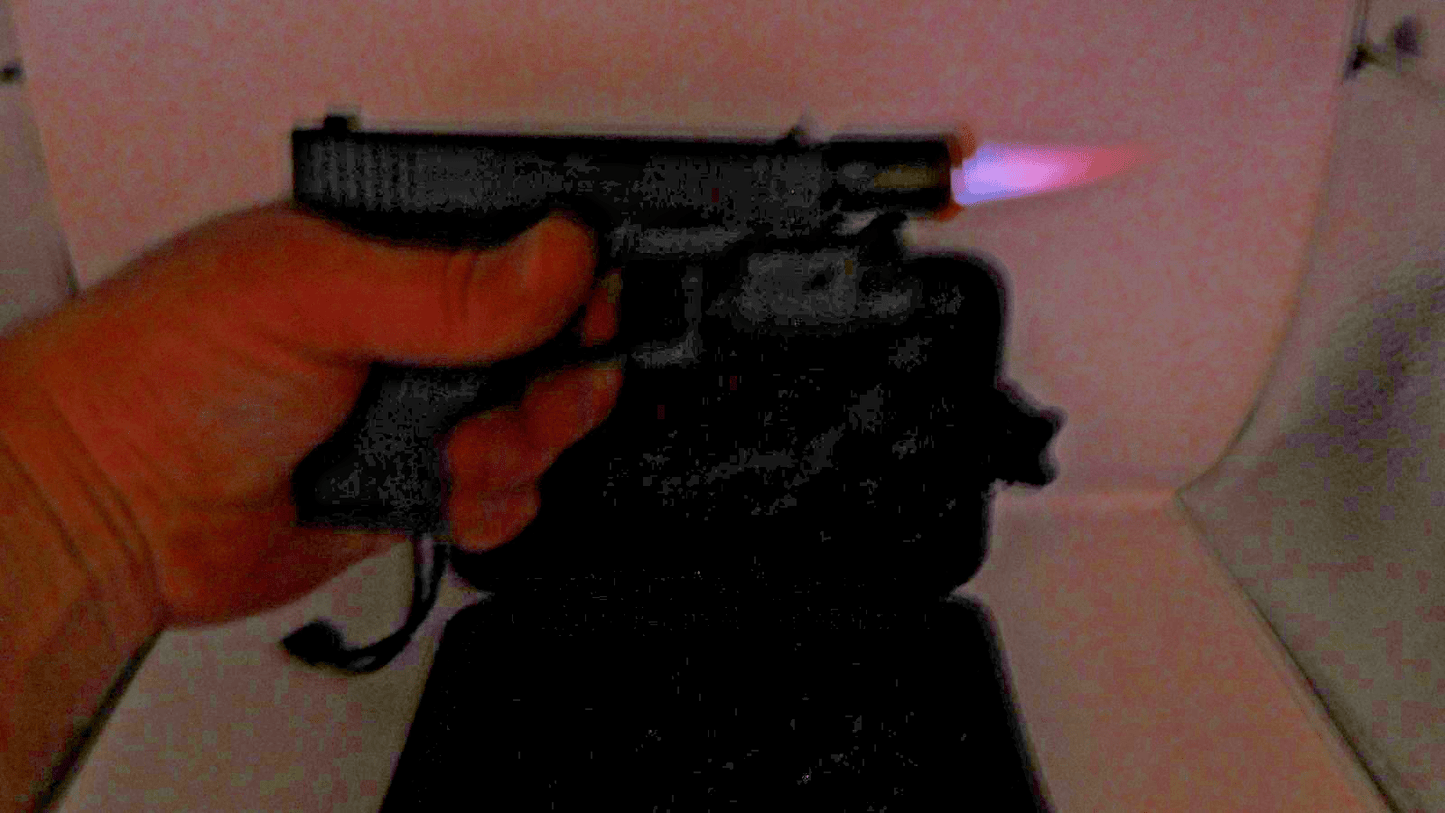 Sportsman 9mm Gun Shape Jet Torch Lighter Includes Case - Lighter Deals USA