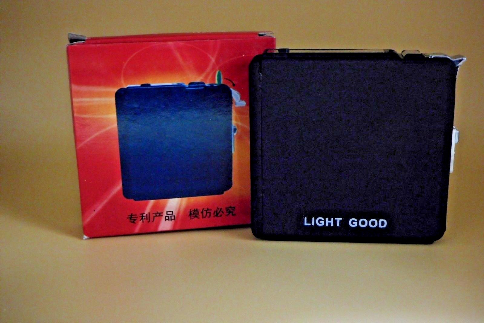 Sturdy Cigarette Case With Built In Jet Torch Lighter King Size USA St - Lighter Deals USA