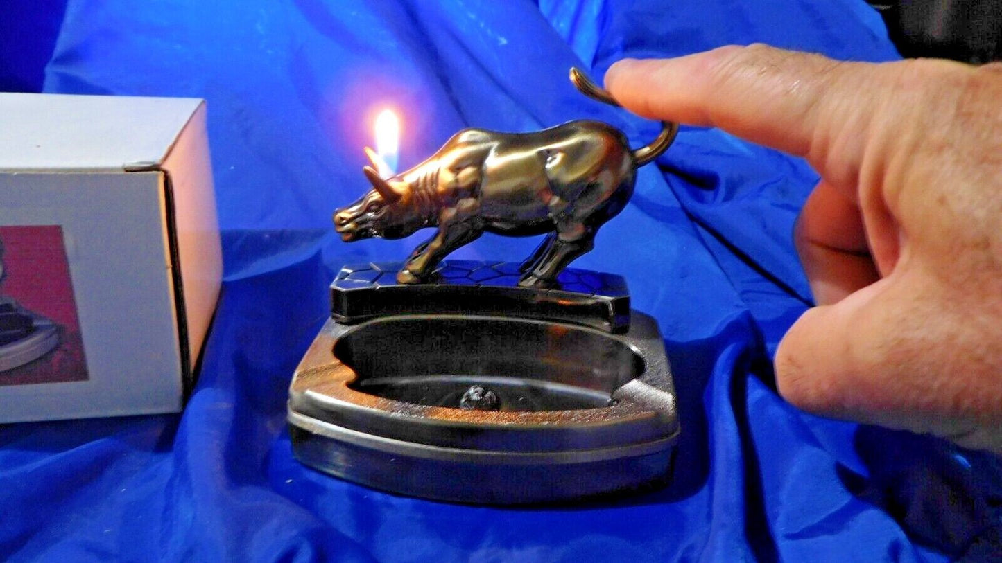 Texas Longhorn Bull Shape 2 in 1 Ashtray Lighter Refillable USA Stock - Lighter Deals USA
