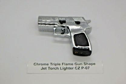 Triple Flame Gun Shape Jet Torch Lighter Choice Of 3 Colors USA Stocked - Lighter Deals USA