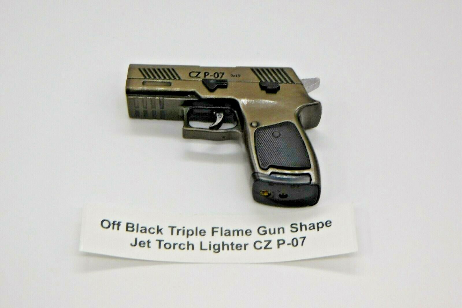 Triple Flame Gun Shape Jet Torch Lighter Choice Of 3 Colors USA Stocked - Lighter Deals USA
