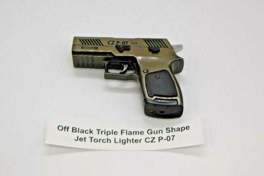 Triple Flame Gun Shape Jet Torch Lighter Choice Of 3 Colors USA Stocked - Lighter Deals USA