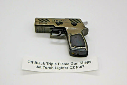 Triple Flame Gun Shape Jet Torch Lighter Choice Of 3 Colors USA Stocked - Lighter Deals USA