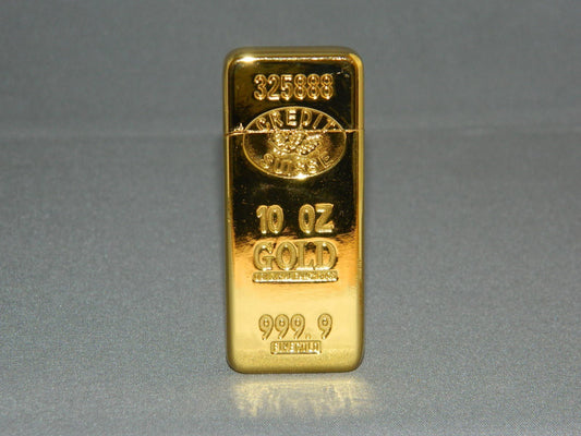 Ultra Thin Gold Bar Shaped Sophisticated Butane Lighter 999.9 USA Stoc - Lighter Deals USA