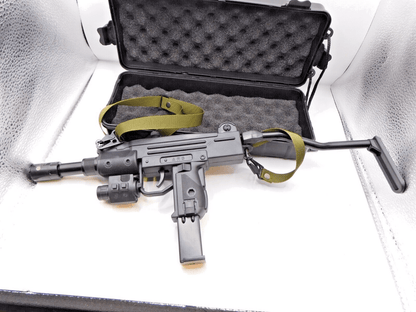 UZI 9mm Submachine Gun Pistol Jet Torch Lighter Combo Terminator Edition - Lighter Deals USA