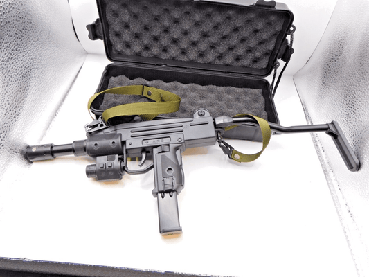 UZI 9mm Submachine Gun Pistol Jet Torch Lighter Combo Terminator Edition - Lighter Deals USA