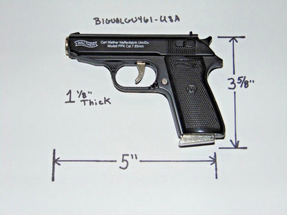 Walther PPK Gun Shape Jet Torch Lighter With Spring Knife Clip USA Sto - Lighter Deals USA