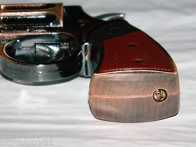 Wild West Medium Gun Shape Jet Torch Lighter With White LED Flashlight - Lighter Deals USA
