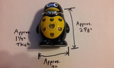 Yellow Penguin Shaped Jet Torch Lighter With Flashing LED Colorful Lig - Lighter Deals USA