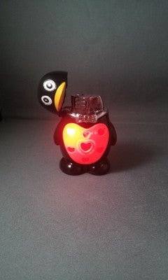Yellow Penguin Shaped Jet Torch Lighter With Flashing LED Colorful Lig - Lighter Deals USA
